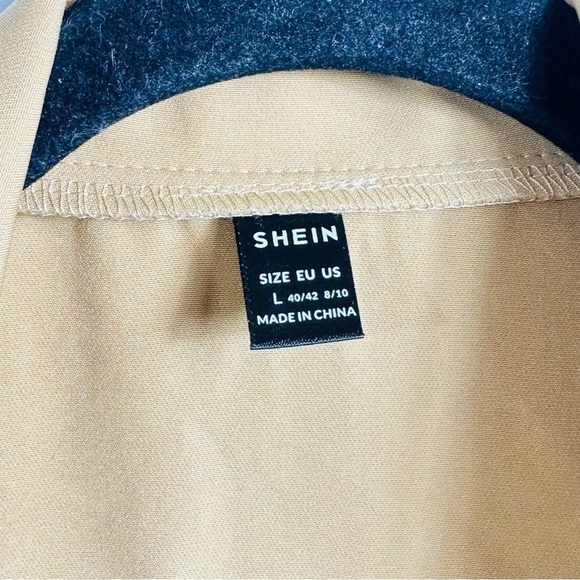 NWOT Women’s 8/10 Tan Open Front Sleeveless Cardigan Vest - Fits Sz M/L - Picture 6 of 11